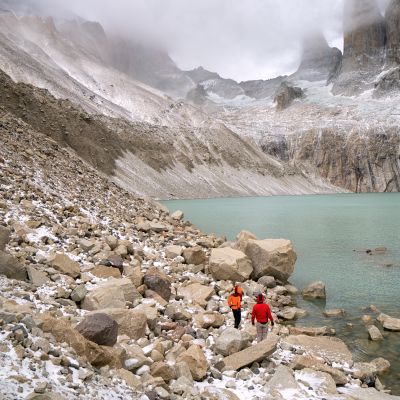 W Trek to Lake of Torres del Paine National Park, Patagonia, Chile, South America