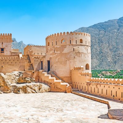 Nakhal Fort in Al Batinah, Oman.