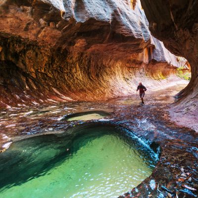 Narrows in Zion National Park, Utah USA