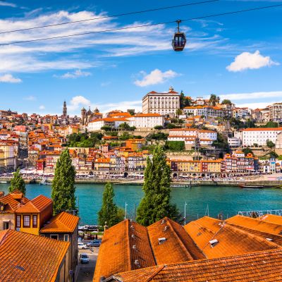 Porto, Portugal old town on the Douro River.