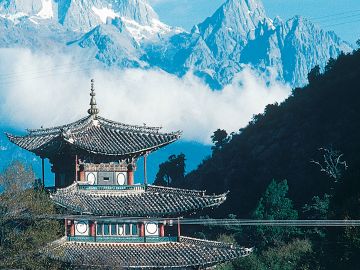 Lijiang; Jade Dragon Mountain, China