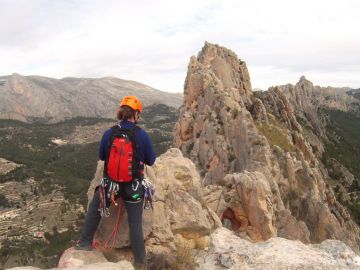 Bernia Ridge, Spain - Roped-up ridge scramble