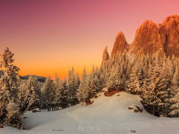 Carpathians sunset, Transylvania, Romania