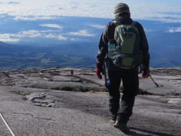 Taking in the view on Mt Kinabalu