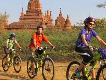 Cycling in Bagan