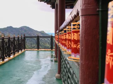 Prayer wheels in Terelj, Mongolia