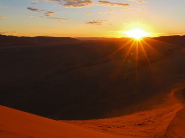 Sunset at the Namib Desert