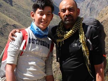 Father and son on the Inca Trail