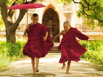 Monks in Cambodia