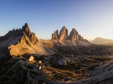 Sunset over the Tre Cime