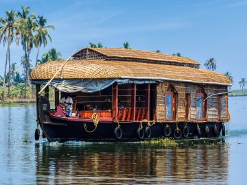 Houseboat on Kerala backwaters, India