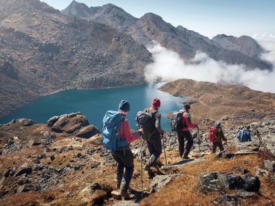 walking in Nepal