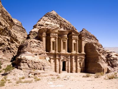 The Monastery in ancient city of Petra, Jordan