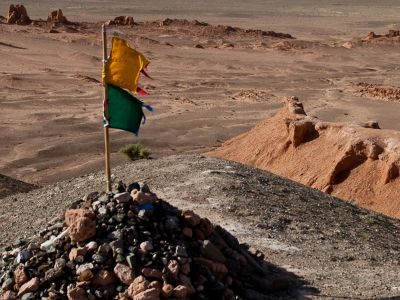 The Gobi, meaning 'Stoney' Desert living up to its name!; Mongolia