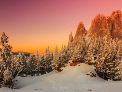 Carpathians sunset, Transylvania, Romania