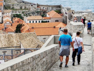 Walking the walls in Dubrovnik