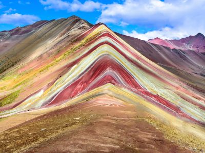 Rainbow mountain in Peru