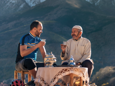 drinking tea
