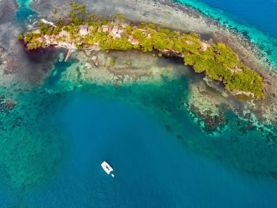 Belize drone shot