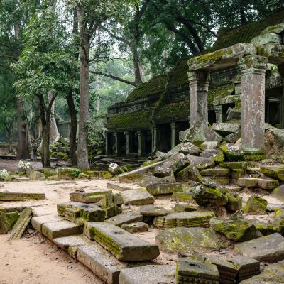 Abandoned temples in Cambodia, Asia