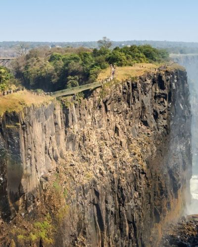 Die rauschenden Viktoriafälle in Sambia