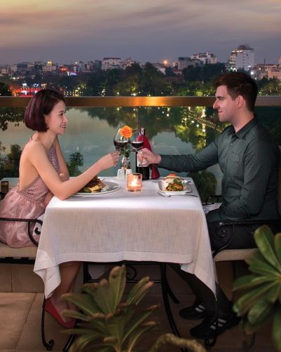 Restaurant at Silk Path Hotel in Hanoi, Vietnam