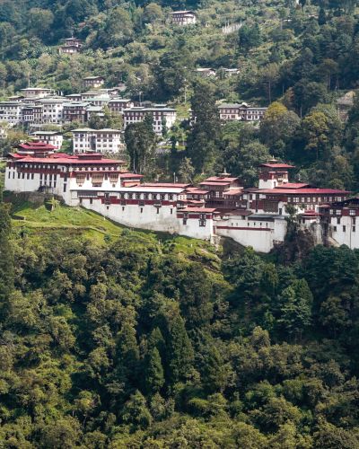 Central Bhutan, the Trongsa Dzong, the biggest forteress in Bhutan, Asia