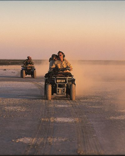 Quads On Pans Planet Baobab Kalahari Salt Pans Botswana Tours