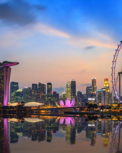 Singapore City Skyline and Flyer