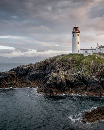 Fanad light house on the north coast of Donegal Ireland. This was taken just before sunset