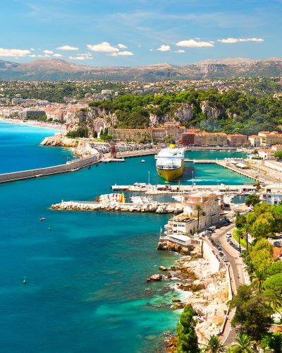 View of Nice, mediterranean resort, Cote d'Azur, France Tours, Enchanting Travels