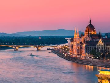 View of Budapest and the Danube