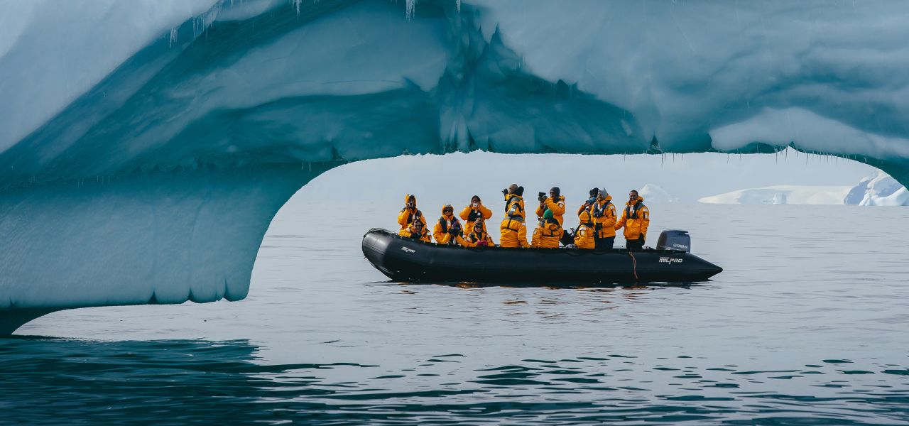 Zodiac and iceberg