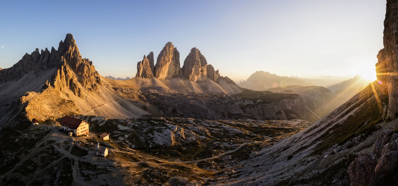Sunset over the Tre Cime