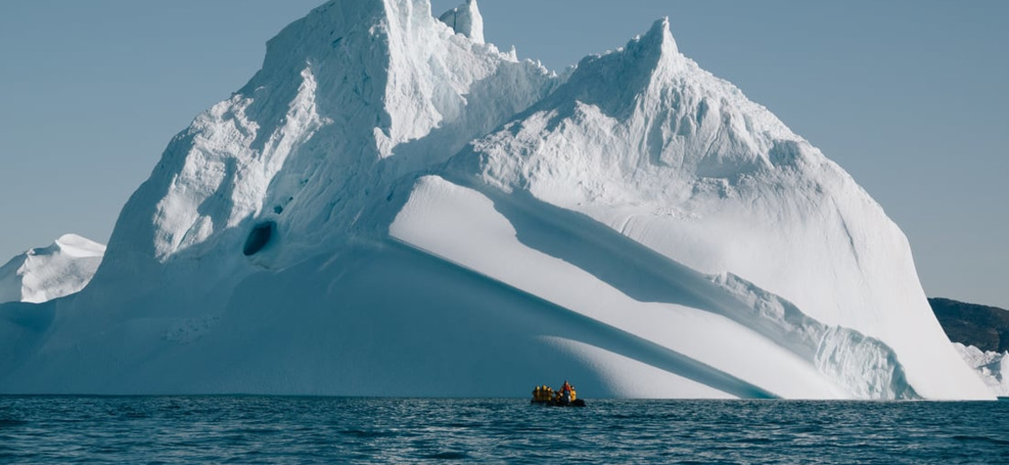 Zodiac cruising, Ilulissat, Greenland