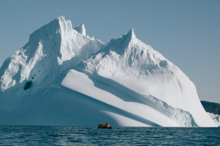 Zodiac cruising, Ilulissat, Greenland