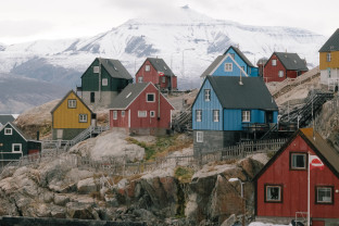The town of Uummannaq, West Greenland