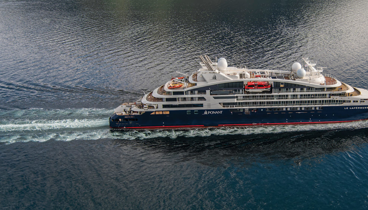 Le Lapérouse cruising along calm waters.