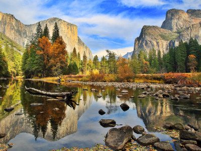 El Capitan and Merced River in the Autumn, California-USA