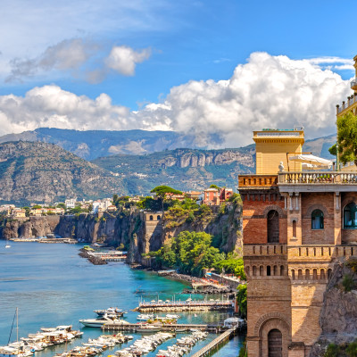 Coastal view of Sorrento in Italy while on a luxury Italy tour