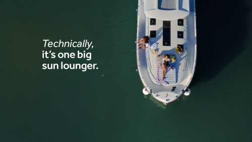Technically, it's one big sun lounger
