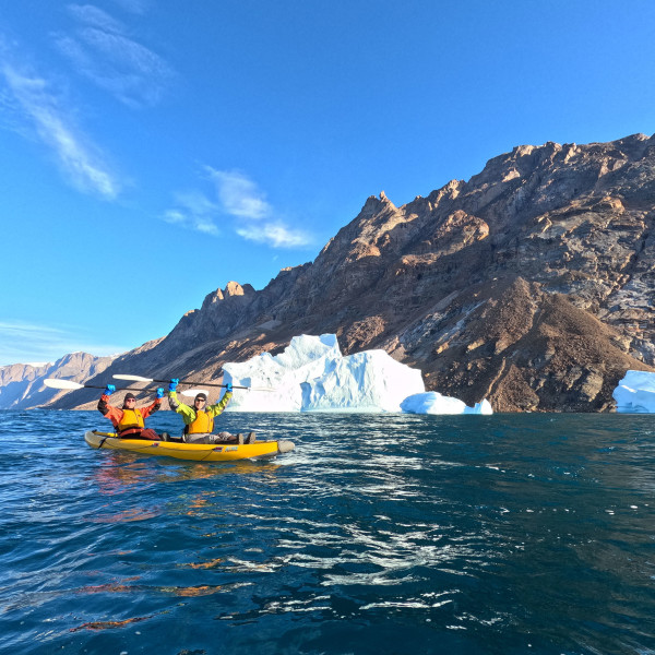 Paddling in Greenland