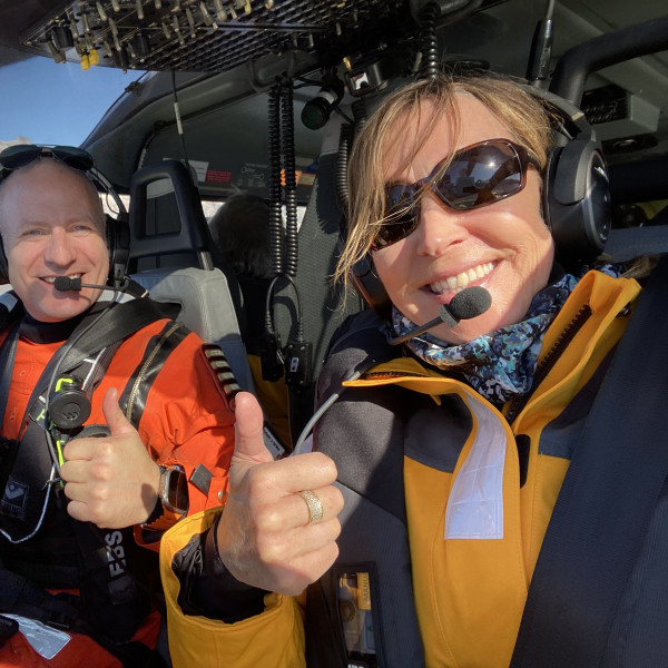 Soaring above Lindenow Fjord in Greenland.