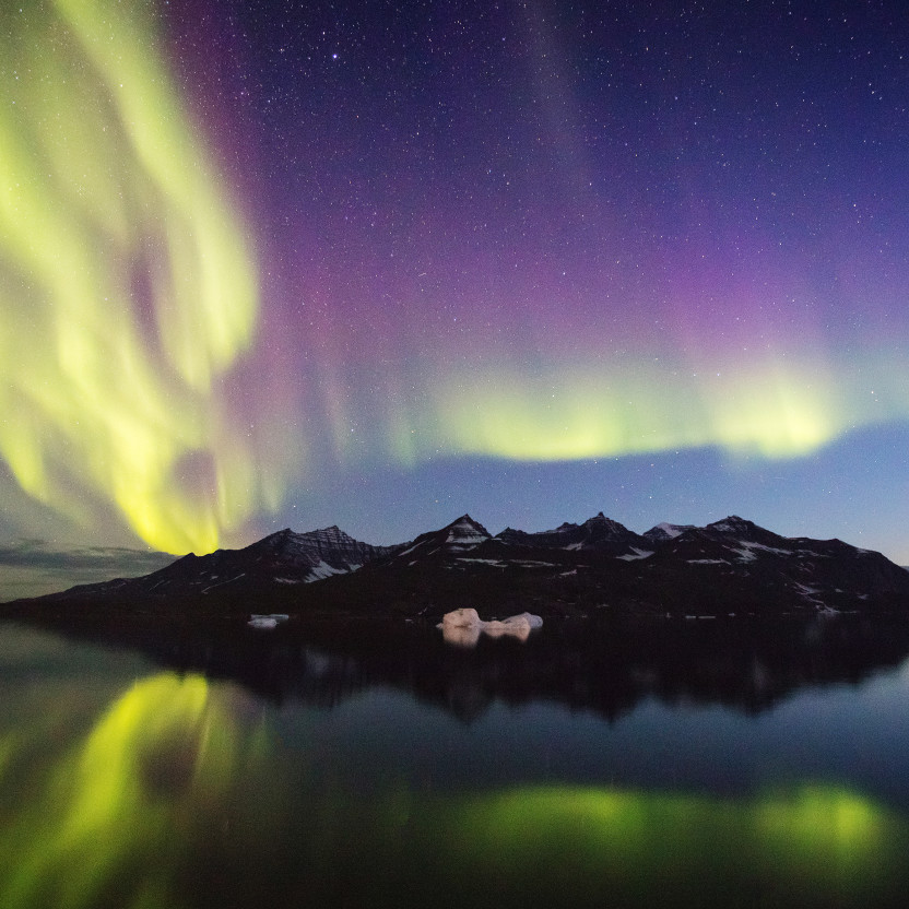 Watching the Northern Lights in East Greenland