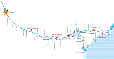 Canal du Midi Region Map
