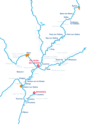 Burgundy Franche Comté map