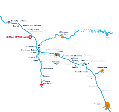 Aquitaine region map