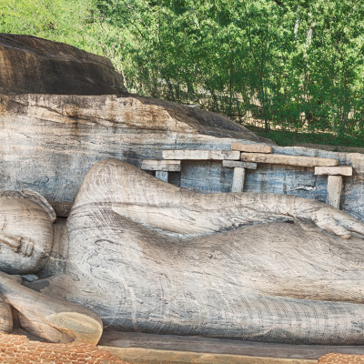 The Gal Vihara in the world heritage city Polonnaruwa, Sri Lanka, Asia