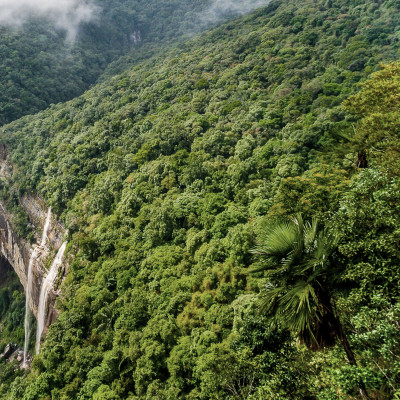 Magnificent View of Nohkalikai Falls, Meghalaya, India