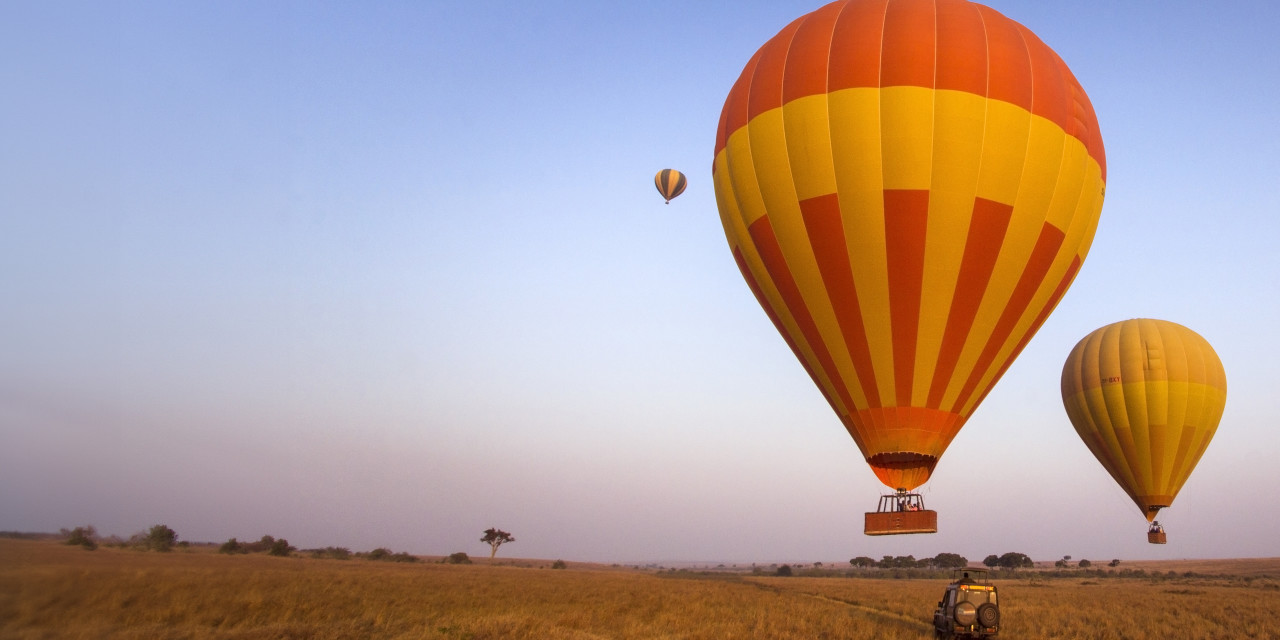 hot-air balloon, africa